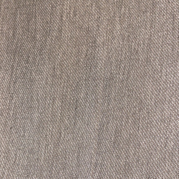 Oatmeal Stretch Twill Bootcut Dress Pants Size 6, Minimalist Tailored Trousers - Picture 3 of 9